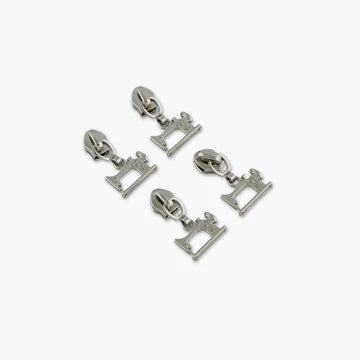 Four #5 Sewing Machine Zipper Pulls