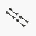 Four Eiffel Tower Zipper Pulls
