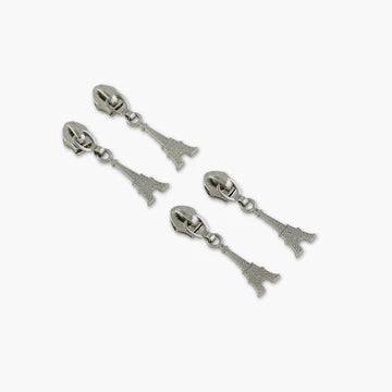 Four Eiffel Tower Zipper Pulls