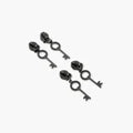 Four Key Zipper Pulls