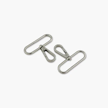 Two Swivel Hooks - 1/2" - 3/4" - 1" - 1 1/2" - 2"