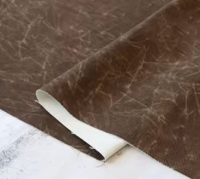 Faux Waxed Duck Canvas Brown