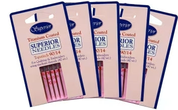 Superior Topstitch Machine Needle Size 90/14 5ct
