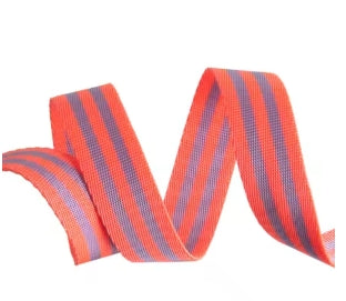Tula Pink Webbing 2yd x 1in - Aqua And Hot Pink