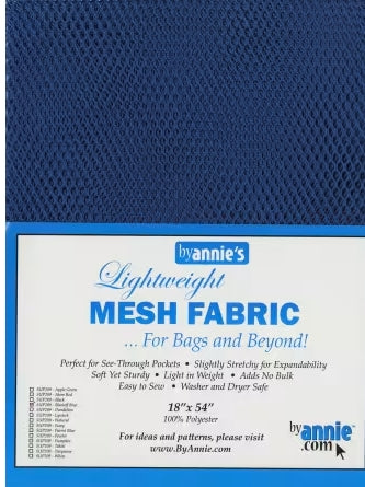 Lightweight Mesh Fabric - Blastoff Blue - 18x54in