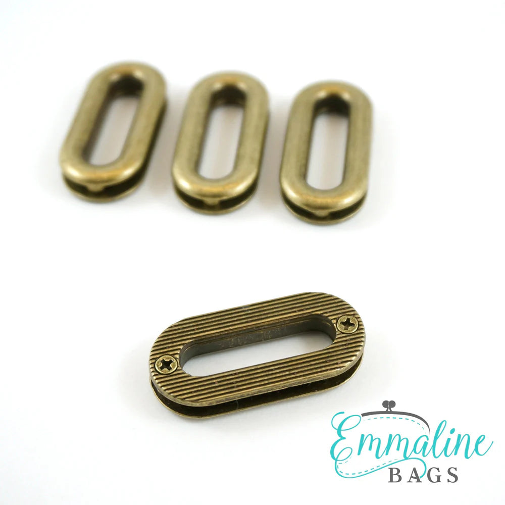 Grommets: Oblong (4 pack) 1" 1-1/16"