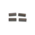 Four Strap End Caps Rectangle 1"