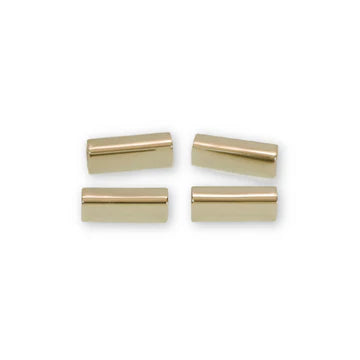 Four Strap End Caps Rectangle 1"