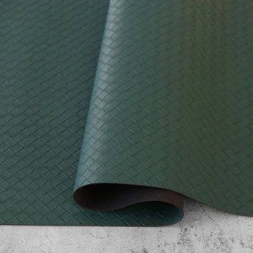 Evergreen Basket Weave Faux Leather 1/2yd
