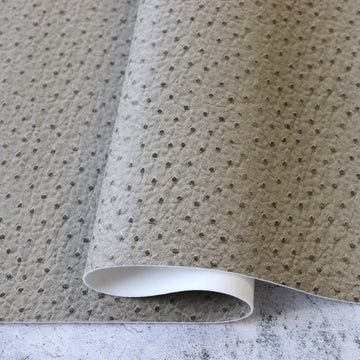 Ecru Faux Ostrich Leather 1/2yds