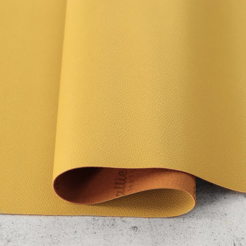 Mustard Pebble Faux Leather 1/2 Yard