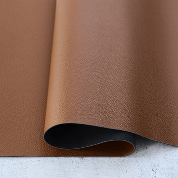 Brown Pebble Faux Leather 1/2 Yard