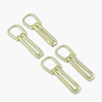 Four Textured Loop Strap Connectors
