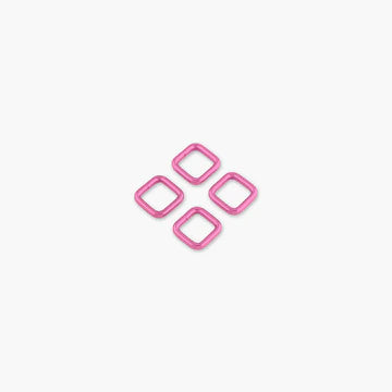 Four Tula Pink Rectangle Rings  1/2" - 3/4" - 1" - 1 1/2"