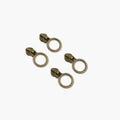 Four Circle Zipper Pulls Rose Gold