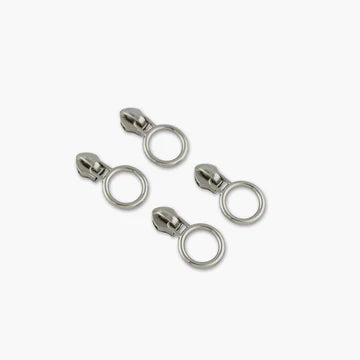 Four Circle Zipper Pulls Rose Gold
