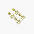 Four #5 Sewing Machine Zipper Pulls