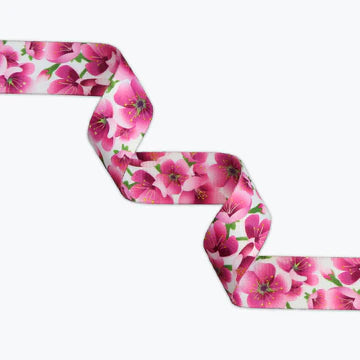 Pink Petals Webbing 1-1/2in x 3 yd