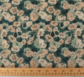 Darling Dahlias Cork 1/2yd