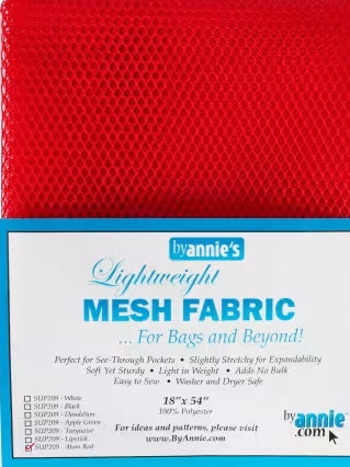 Mesh Lite Weight Atomic Red 18in x 54in