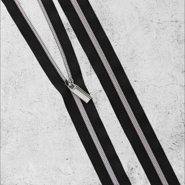Black Nylon Coil Zippers