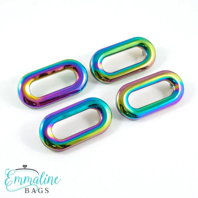 Grommets: Oblong (4 pack) 1"   1-1/16"