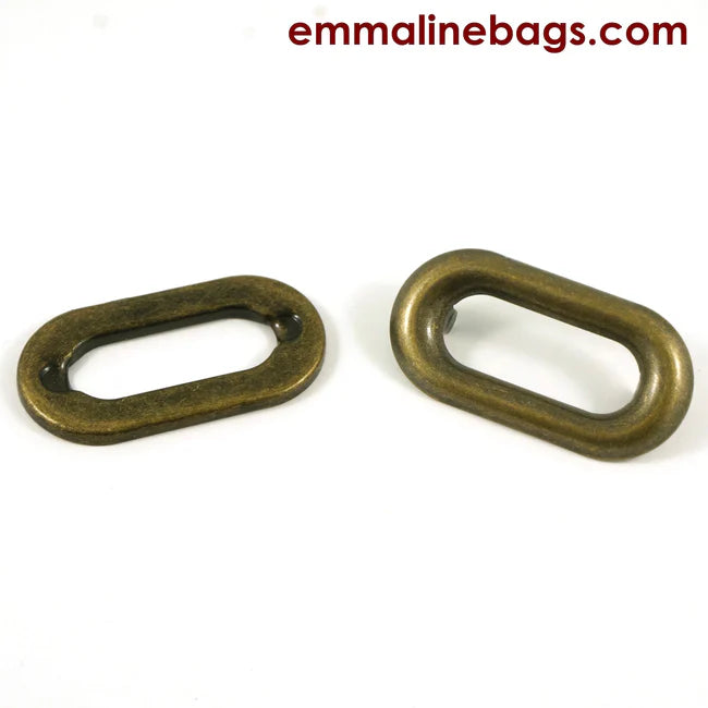 Grommets: Oblong (4 pack) 1"   1-1/16"