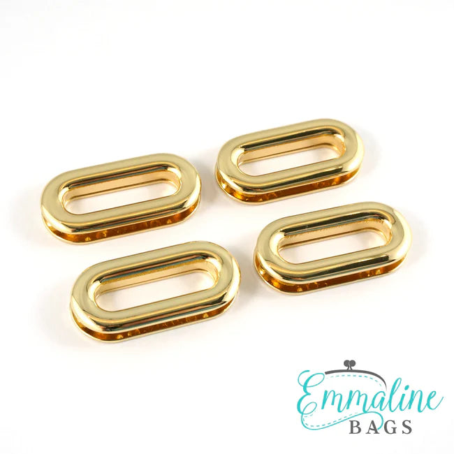 Grommets: Oblong (4 pack) 1"   1-1/16"