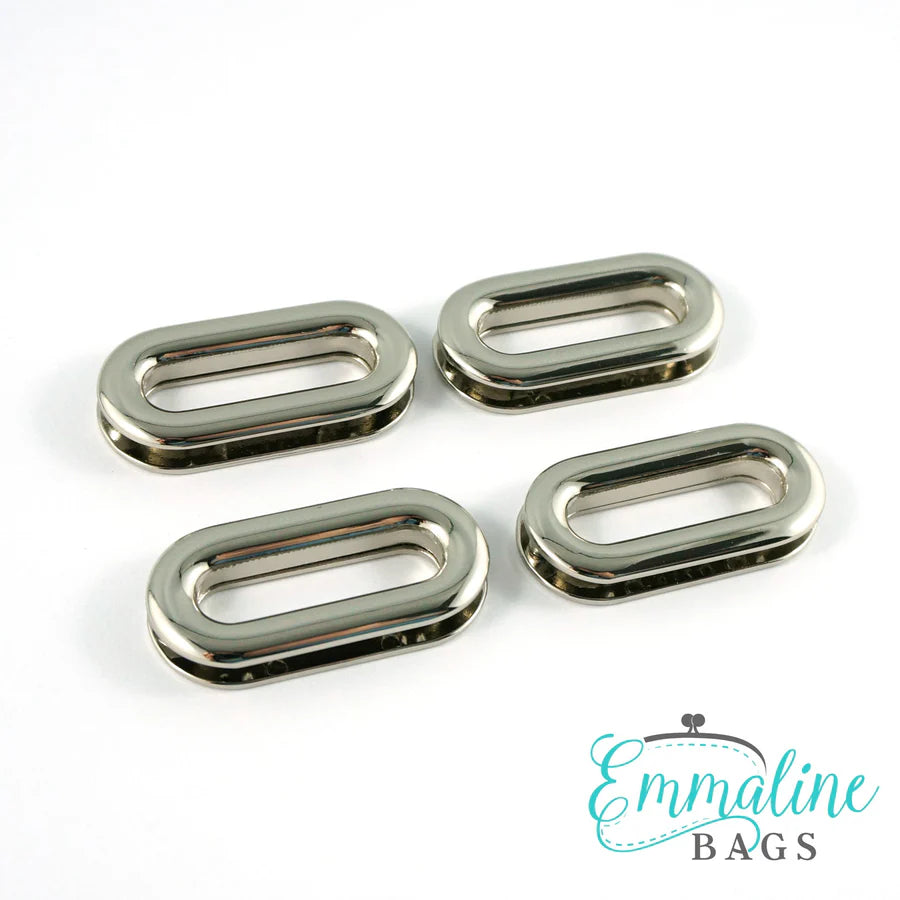 Grommets: Oblong (4 pack) 1"   1-1/16"