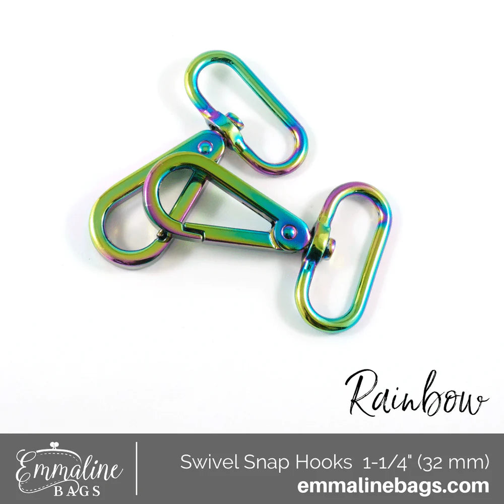 Swivel Snap Hooks: Flat Hook Profile (2 Pack)