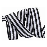 Tula Pink Webbing 2yd x 1in - Black And White