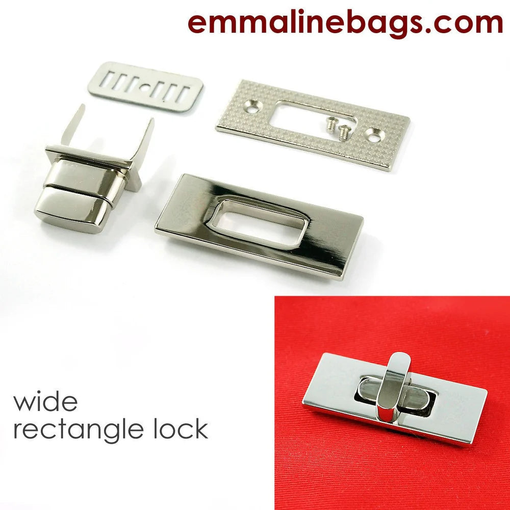 Wide Rectangular Bag Lock