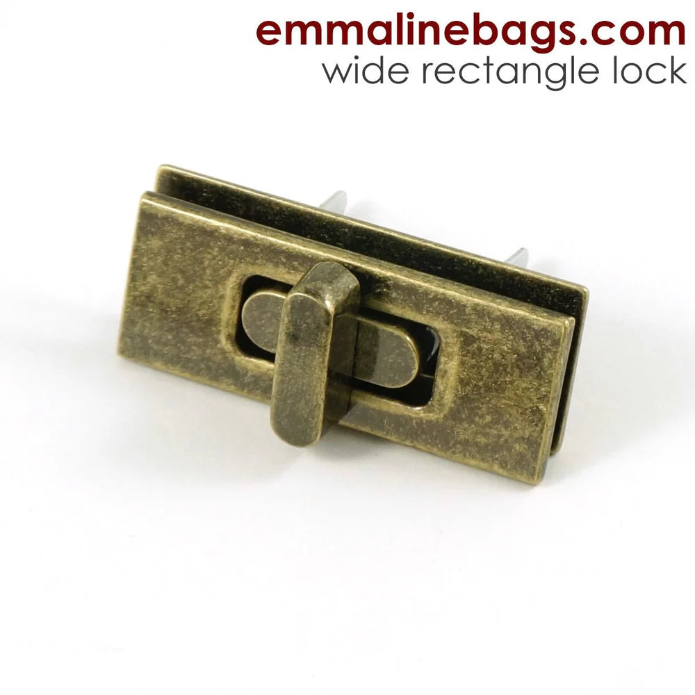 Wide Rectangular Bag Lock